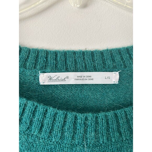 Woolrich Mohair Blend Winking Owl Round Neck Pullover Sweater Size Large - Picture 10 of 11